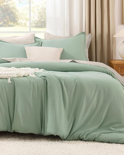 Litanika Twin XL Comforter Set Sage Green - 2 Pieces Extra Long Bed Set for College Dorm, All Season Bedding Set for Girls and Boys