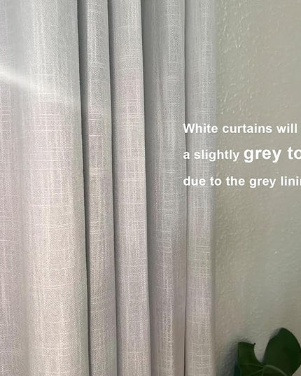 Vision Home White Pinch Pleated Full Blackout Curtains 60 inch Wide Thermal Insulated Window Panels 90 inch for Living Room Bedroom Room Darkening Pinch Pleat Drapes with Hooks Back Tab 60" Wx90 Lx1