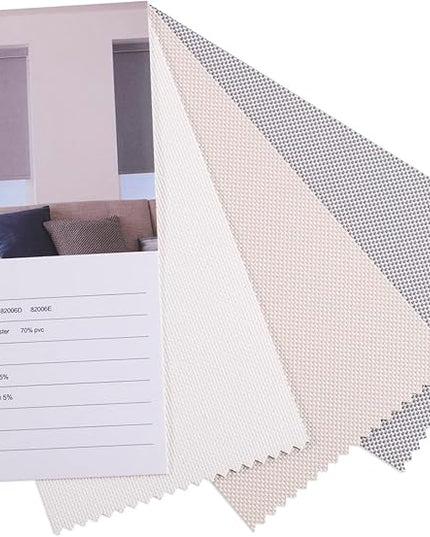 Zshine Motorized Blackout Window Blinds Customize Width (23-95 Inches) Remote Control Wireless and Rechargeable Roller Shades Blinds for Windows, Home, Office, Hotel, Club, Restaurant(Swatch 1)