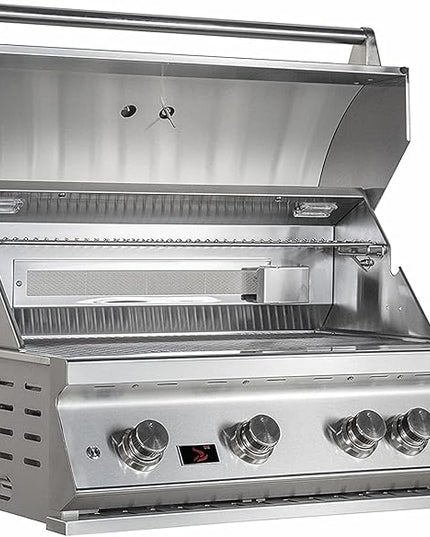Whistler 34-inch Built-in 4-Burner Natural Gas Grill with Rear Infrared Burner & Grill Lights