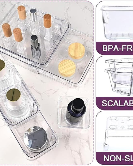 Expandable Drawer Management Systems With Adjustable ABS Materials Storage Tray For Home Organization Expandable Storage Tray