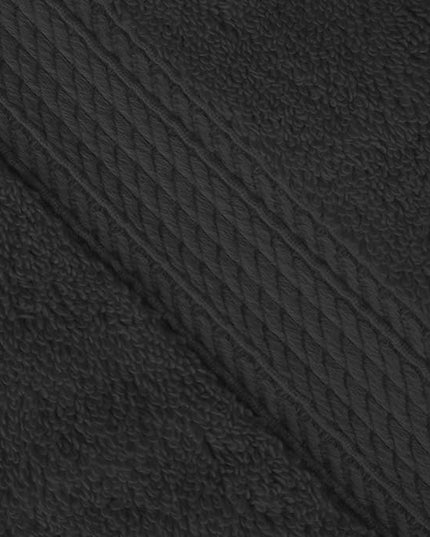 Superior Egyptian Cotton Pile Bath Sheet Set of 2, Ultra Soft Luxury Towels, Thick Plush Essentials, Absorbent Heavyweight, Guest Bath, Hotel, Spa, Home Bathroom, Shower Basics, Black