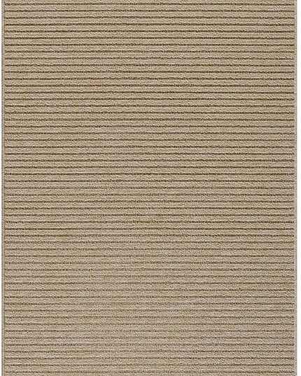 Beverly Rug Non-Slip Modern Runner Rug 2x10 Solid Traditional Rubber Backing Machine Washable Soft Thin Indoor Area Rugs for Living Room Stain Resistant Non Shedding Casual Carpet (2 x 10 Beige)