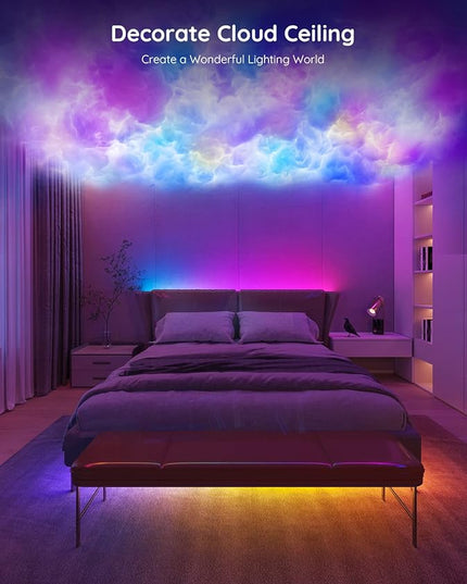 Govee 100ft RGBIC LED Strip Lights, Smart LED Lights for Bedroom, Bluetooth LED Strip Lights APP Control, DIY Multiple Colors on One Line, Color Changing LED Lights for Bedroom Decor, 2 Rolls of 50ft