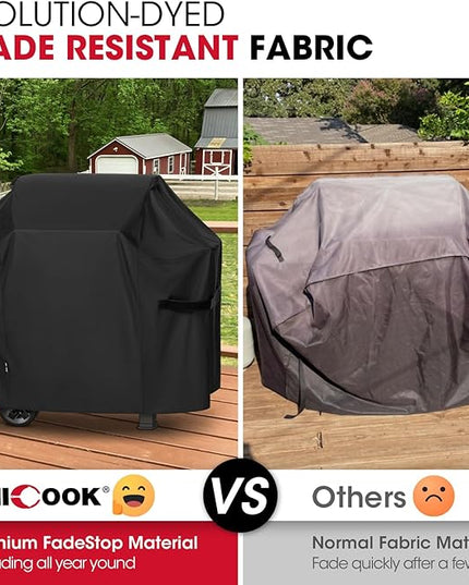 Unicook 53 Inch Grill Cover for Weber Spirit II 300 and Spirit 300 Series, Heavy Duty Waterproof Outdoor BBQ Cover, Fade Resistant Weatherproof Gas Grill Protector, Compared to Weber 7139