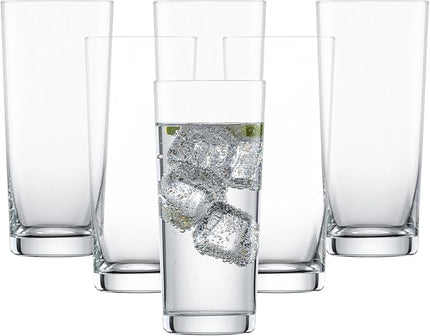 SCHOTT ZWIESEL Basic Bar Tumblers 13 Ounce (Set of 6), Medium-Sized Longdrink Glasses, Dishwasher-Safe Tritan Crystal Glasses, Made in Germany