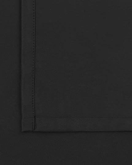 BGment Rod Pocket and Back Tab Blackout Curtains for Bedroom - Thermal Insulated Room Darkening Curtains for Living Room, 2 Window Curtain Panels (52 x 95 inch, Black)