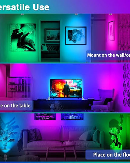 6W RGBW Uplighting Indoor Color Changing Up Lights Indoor with Remote Dimmable LED Spot Lights for Home Aluminum Accent Lighting for Party Plant Decor with 5.9 FT Plug Cord, 2 Pack