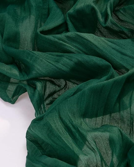 Socomi 3pcs Emerald Green Cheesecloth Table Runner Christmas Boho Rustic Gauze 120 inch 10FT Cheese Cloth Runner for Wedding Party Baby Shower Birthday Home Decor Holiday Decorations
