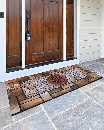 Large 47"x22" Heavy Duty Welcome Mat Outdoor with Non-Slip Rubber Backing - Durable Outdoor Door Mat for Front Door Entrance, Garage, Patio & High Traffic Areas（Sunflower）