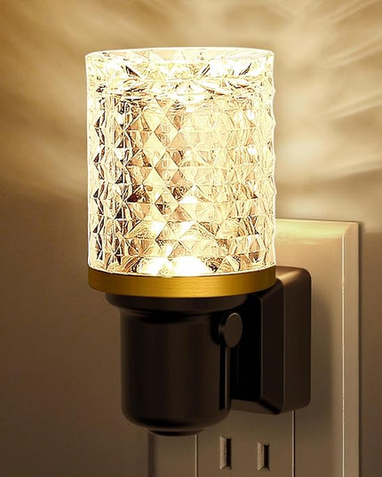 L LOHAS LED Night Light, Dimmable Night Lights Plug into Wall, Automatic Night Lights Plug in with Auto Light Sensor, 0-100LM Adjustable Brightness LED Night Light, for Bedroom Hallway Home Decor