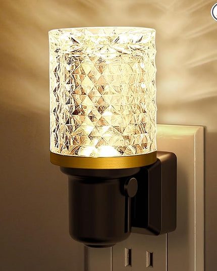L LOHAS LED Night Light, 2 Pack Dimmable Night Lights Plug into Wall, Automatic Night Lights Plug in with Auto Light Sensor, 0-100LM Adjustable Brightness 3000K Night Light, for Bedroom Hallway Decor