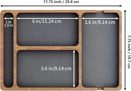 Wood Desk Organizer – Pine Wood Tray | Desk Tray | Letter Paper Trays Rack For Office Desks Storage, Document Sorting, Stationery Organization And Daily Use
