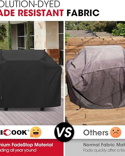 Unicook Grill Cover Compatible with Weber Summit 400 Series, Heavy Duty Waterproof Outdoor BBQ Cover 64 Inch, All-Season Protection Barbecue Gas Grill Protector, Compared to Weber 7108