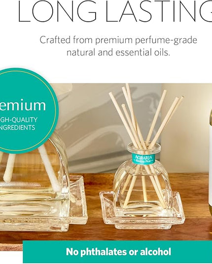 AGRARIA PetiteEssence Botanical Home Fragrance Gift Set, Hand Crafted Sola Flower Scented Oil Reed Diffuser for All Occasions