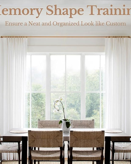 Pinch Pleated Linen Curtains 90 Inches Long, Light Filtering Curtains for Living Room, Farmhouse Window Curtains for Bedroom, Modern Drapes with Hooks and Rings, White, 2 Panels Set