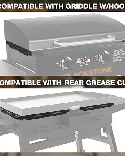 Wind Guards for Blackstone 28" Griddle, MeWeBlue Blackstone Accessories Fit for Grill, MeWeBlue 5016 Magnetic Stainless Steel Wind Screens Protect Flame Hold Heat, Compatible with Hood