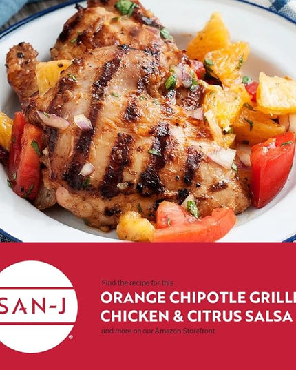 San-J - Gluten Free Orange Sauce - Bright and Sweet Sauce for Cooking - Non-GMO - 10 oz. Bottles - 6 Pack