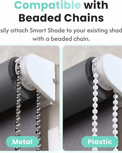 Aura Roller Smart Shade Driver, Remote Control & WiFi Dongle | Automate Existing Blinds | Beaded Window Shade Compatible | Rechargeable Long-Life Battery | Set Up Schedules | Hands Free Voice Control