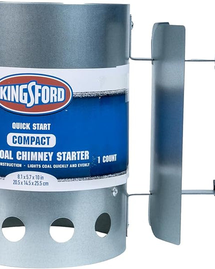 Kingsford Compact Charcoal Chimney Starter for Grills and BBQs, Quick-Light Tools for Grilling