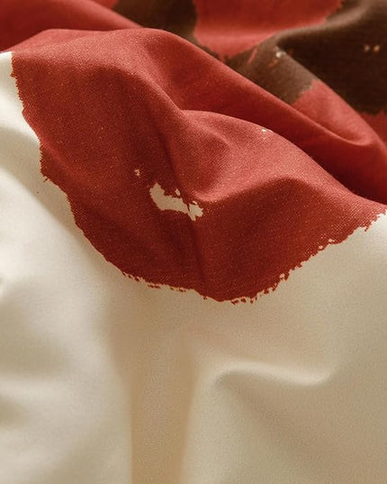 Houseri Red Sunflower Comforter Set Queen Foral Bedding Soft Comfy Comforter Quilts