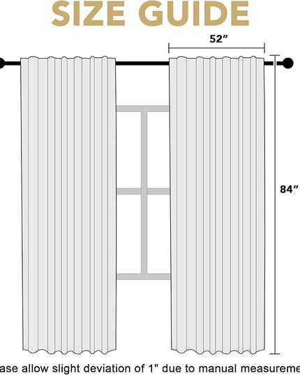 H.VERSAILTEX Christmas Blackout Curtains Thermal Insulated Window Treatment Panels Blackout Drapes for Living Room Back Tab/Rod Pocket Bedroom Draperies, 52 x 84 Inch, Burgundy Red, 2 Panels