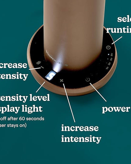 Homedics SereneScent Waterless Home Fragrance Diffuser, Use with Homedics SereneScent Oil (Sold Separately), Patented Air Diffusion Technology, Clean & Natural Fragrance, Enhances Mood, Champagne