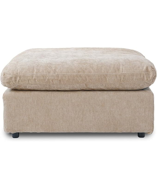 WJShome Modern Ottoman Module for Living Room, Cushion Covers Removable, Minimalist Comfy Breathable Footstool