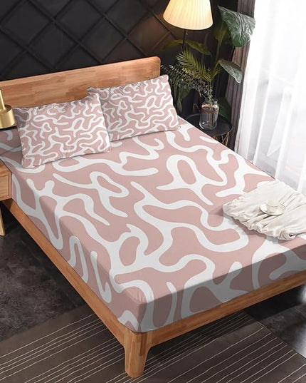 Twin XL Sheet Sets - Abstract Sheets & Bedroom Decor, Abstract Decor for Bedroom, Modern Sheet Set, Soft Breathable Microfiber Deep Pocket Patterned Bedding Sheets & Pillowcases
