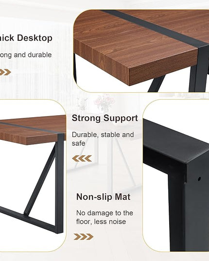 9 Piece Dining Table Set，Dining Room Table Set for 8，71'' Kitchen Table and Modern Chairs Set of 8，8 Chair Dining Table Set for Kitchen Dining Room