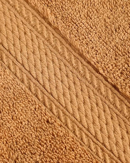 Superior Egyptian Cotton Pile 3 Piece Towel Set, Includes 1 Bath, 1 Hand, 1 Face Towel/Washcloth, Ultra Soft Luxury Towels, Thick Plush Essentials, Guest Bath, Spa, Hotel Bathroom, Rust