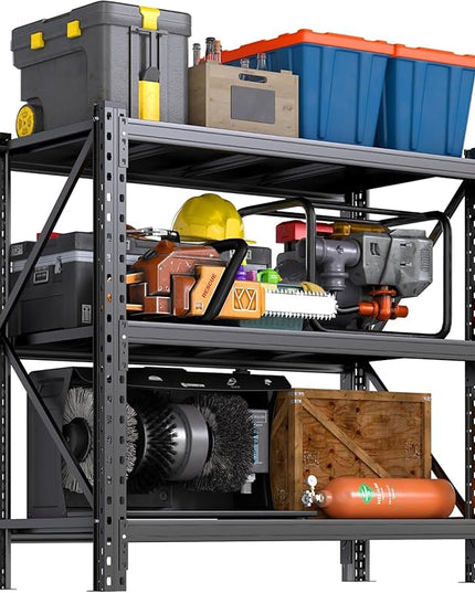 Heavy Duty Metal Garage Shelving Units, 5500LBS Storage Shelves, 51" W Durable Adjustable Steel Utility Shelving Units for Home Commercial Industrial Warehouse Storage Utility Rack1