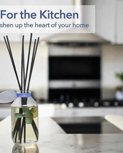 LOVSPA Reed Diffuser Set, English Garden Scented Oil Diffuser with Sticks, Home Fragrance Accessories for Bathroom Shelf Decor, Aroma Diffusers for Home or Office Desk, USA Made