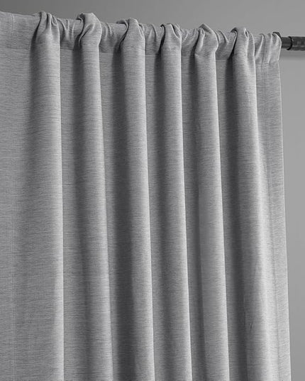 HPD Half Price Drapes Bellino Room Darkening Curtains 63 Inches Long Curtains for Bedroom & Living Room (1 Panel), 50 X 63, Vista Grey