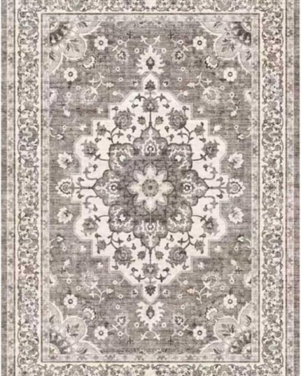 Washable Oriental Area Rug - Beige 11x11 Area Rugs for Living Room Bedroom Dining Room Under Kitchen Table - Non-Slip & Stain Resistance Rug for High Traffic Area (Beige, 11x11)