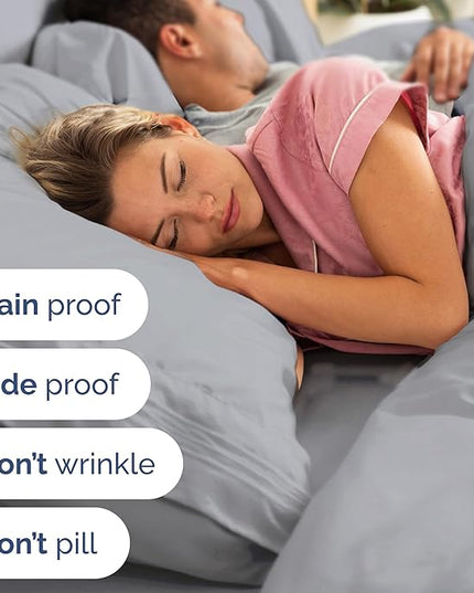 Twin Size 3 Piece Sheet Set - Comfy Breathable & Cooling Bed Sheets Set - Hotel Luxury Bedding for Women, Men, Kids, Teens, Boys & Girls - Deep Pockets, Soft and Wrinkle Free - Oeko-Tex - Steel Blue