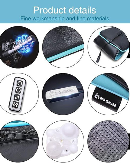 Mo Cuishle Shiatsu Back Shoulder and Neck Massager with Heat, Electric Deep Tissue 4D Kneading Massage, Best Gifts for Women Men Mom Dad, Fathers Day, Mothers Day, Christmas Gifts