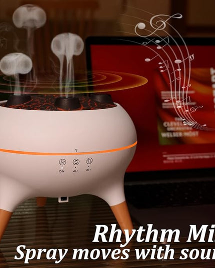 Essential Oil Diffuser for Home, Bedroom Humidifiers, Air Scent Aroma Aromatherapy Ultrasonic Humidifier Machine Timer Small Mini difusor de Aromas para casa Living Room Office Decor Gifts Jellyfish