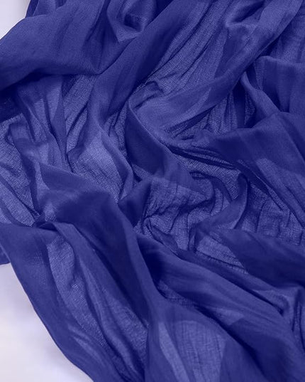Socomi 10pcs Royal Blue Cheesecloth Table Runner Boho Rustic Gauze 120 inch 10FT Cheese Cloth Runner for Wedding Party Baby Shower Birthday Home Decor Holiday Decorations