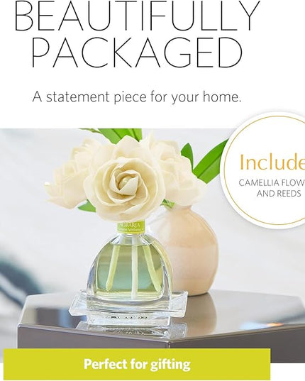 AGRARIA AirEssence Flower and Reed Diffuser Set, Handmade Sola Flower Botanical Home Fragrance Set, Scented Oil Reed Diffuser Gift for All Occasions