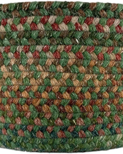 Capel American Heritage Green Multi 0' 20" Basket Braided Rug