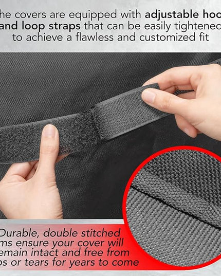 Heavy Duty BBQ Grill Cover for Outdoor Grill, 72 Inch – Waterproof, Weather Resistant, UV & Fade Resistant with Adjustable Straps – Gas Grill Cover for Weber, Charbroil, etc. Charcoal