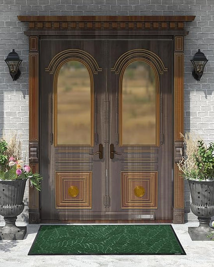 Yimobra 60x36 Large Door Mat Outdoor Indoor, All-Season Waterproof Door Mat Outside Entrance, All-Weather Non-Slip Outside Doormat for Garage Patio Entryway, Green