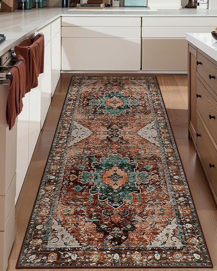 Ciicool Washable Runner Rug Non Slip, 2x5 Rug Non Shedding Pet Friendly Indoor Floor Carpet Hallway for Bathroom Kitchen Living Room Bedside