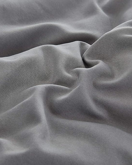 Houseri Grey Comforter Queen Size Solid Dark Gray Bedding Comforters Sets Men Women Modern Dark Grey Queen Comforter Set for Teen Girls Boys Soft Comfy Breathable Pure Grey Bed Quilts Blankets Durable