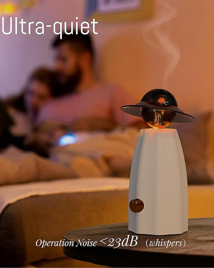 Scarecrow Glass Essential Oil Diffuser for Aromatherapy, Waterless Aroma Diffuser, Rechargeable & Portable Oil Nebulizer, Auto Shut-Off, Silent Operation, Art Piece Décor and Fragrance, Gift Ready