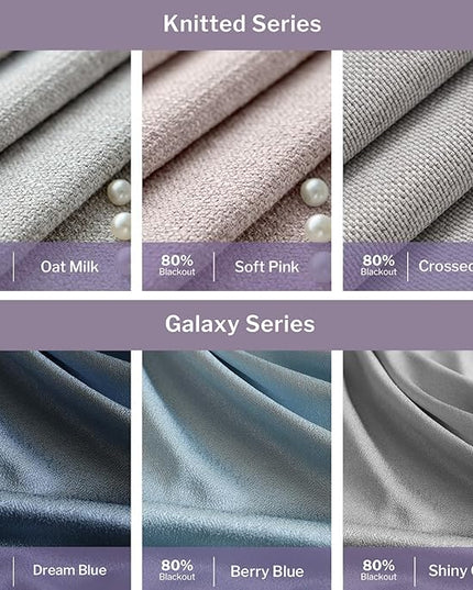 Graywind Custom Curtains Drapes for Sliding Door Room One-Way or Split Draw Curtain (Designed Series Fabric Samples)