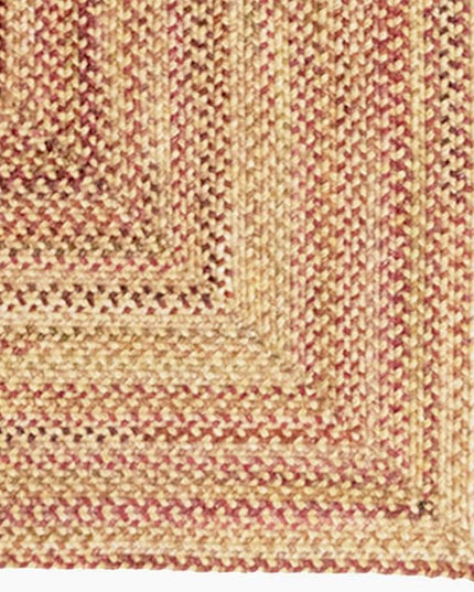 Capel American Heritage Harvest Gold 7' 0" X 7' 0" Concentric Rectangle Braided Rug