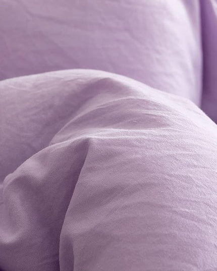 ROSGONIA King Size Comforter Set Lavender, 3pcs (1 Boho Purple Comforter & 2 Pillowcases), Soft Bedding Lightweight Bedspread Blanket Quilts