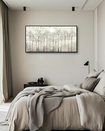 hyidecorart Black Framed Canvas Wall Art For Living Room Large Size Decorations For Bedroom Room Office Wall Decor Pictures Abstract Scenery Wall Painting Artwork Canvas Prints Boho Home Decor